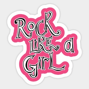 Rock Music Girls Sticker